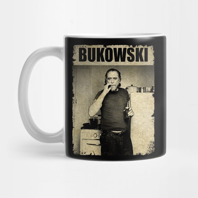 Charles Bukowski - RETRO BLACKWHITE by Wendyshopart